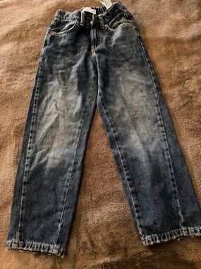 Zara Boys Faded Blue Straight-Leg Jeans